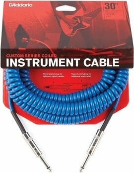 Instrument Cable D'Addario PW-CDG-30 Blue 9,14 m Straight - Straight - 1