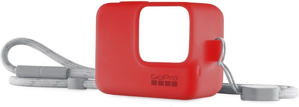 Accesorios GoPro GoPro Sleeve + Lanyard Silicone Red