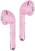 True trådlös in-ear Happy Plugs Air 1 Pink Marble