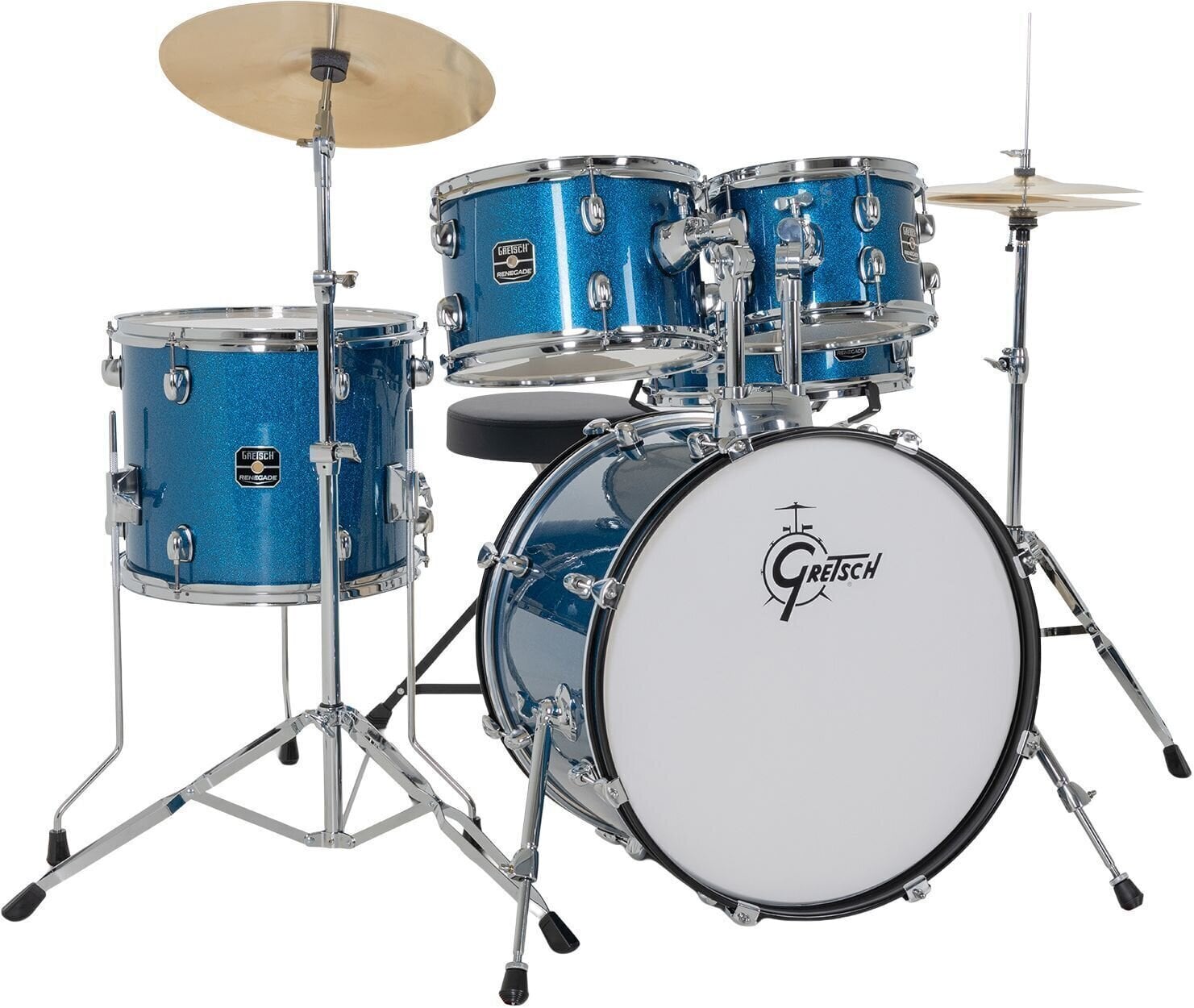 Set akustičnih bubnjeva Gretsch Drums Renegade 20 Blue Sparkle Set akustičnih bubnjeva