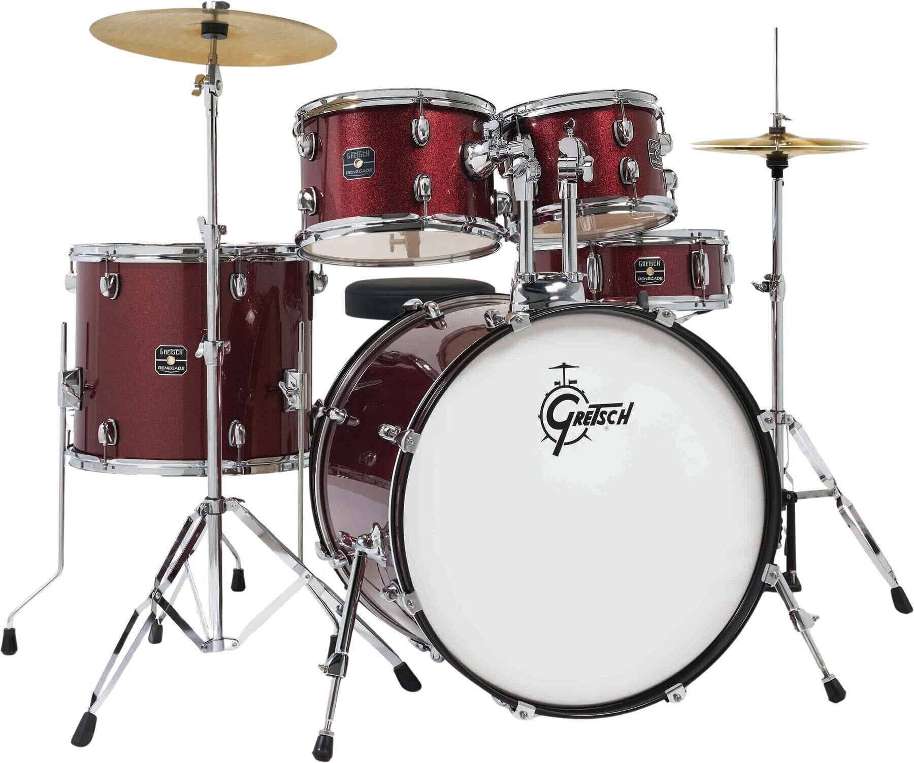 Kit de batería Gretsch Drums Renegade 22 Ruby Sparkle Kit de batería