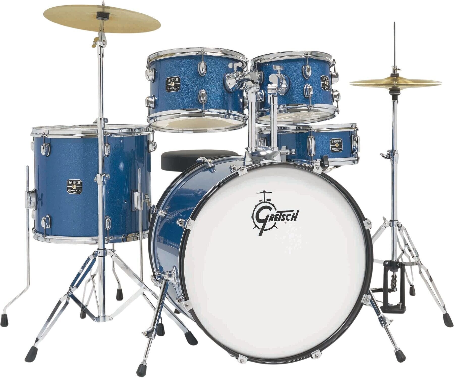 Dobszett Gretsch Drums Renegade 22 Blue Sparkle Dobszett