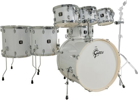 Conjunto de batería acústica Gretsch Drums Energy 7 Piece White Pearl Conjunto de batería acústica - 1