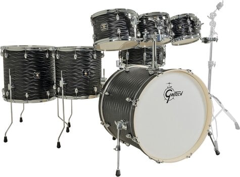 Set Batteria Acustica Gretsch Drums Energy 7 Piece Black Fame Set Batteria Acustica - 1