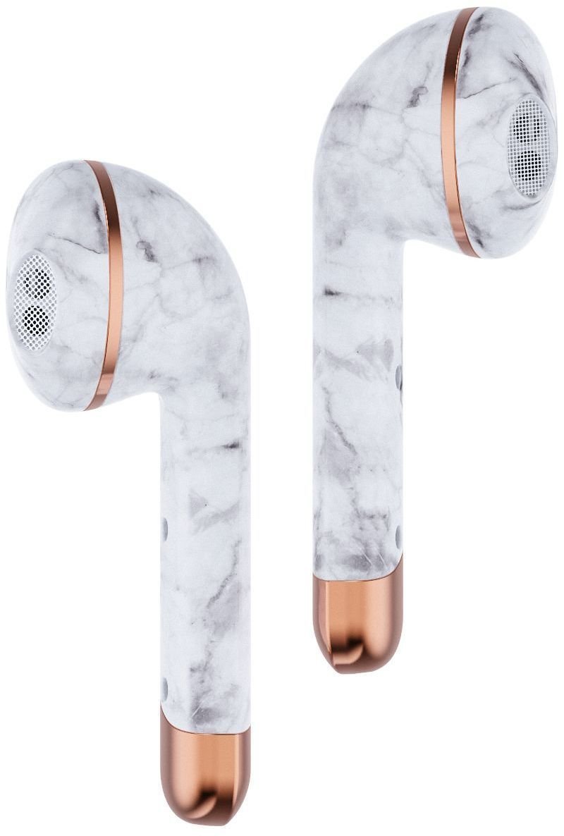Intra-auriculares true wireless Happy Plugs Air 1 White Marble