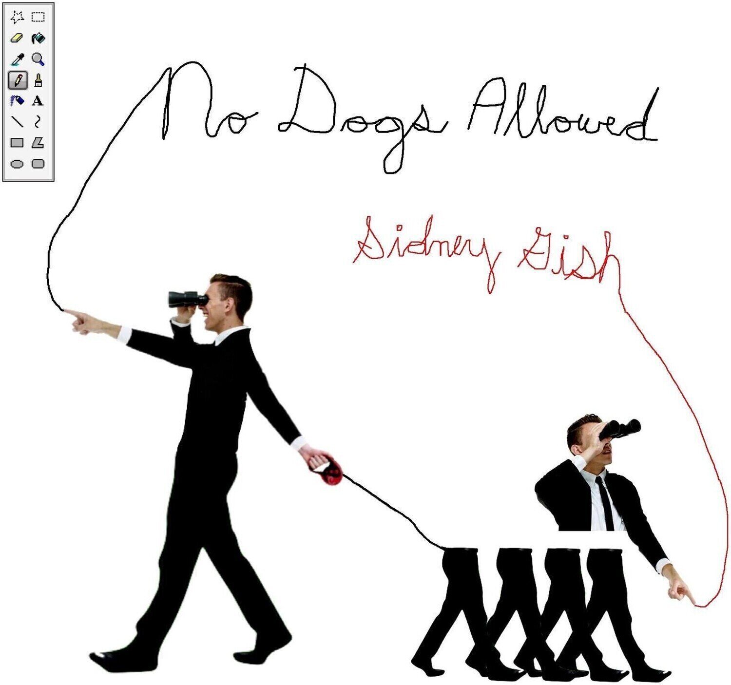 Vinylskiva Sidney Gish - No Dogs Allowed (Red/Black/White Tricolor Coloured) (LP)