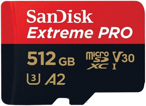 Minnekort SanDisk Extreme PRO 200 MB/s + SD Micro SDXC 512 GB Minnekort - 1