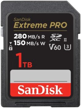 Carte mémoire SanDisk Extreme PRO 280 MB/s UHS-II SDXC 1 TB Carte mémoire - 1