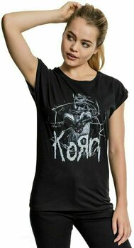 T-Shirt Korn Cracked Glass Tee Black XS - 1