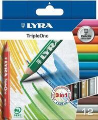 Кольоровий олівець Lyra Ferby TripleOne Набір кольорових олівців Assorted Colors 12 шт.