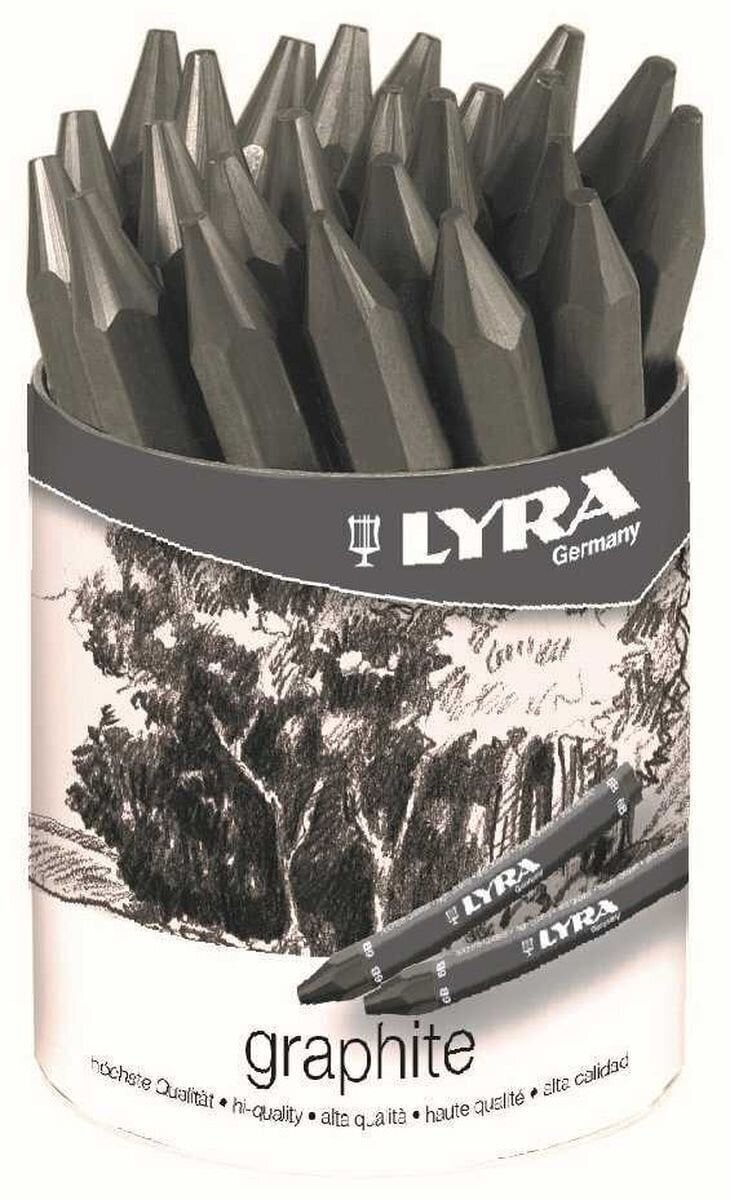 Creion grafit Lyra Hexagonal Set batoane de grafit Mix 24 buc.