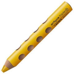 Colour Pencil Lyra Groove TripleOne Ergonomic Triangular 3-In-1 Coloured Pencil Dark Yellow 1 pc