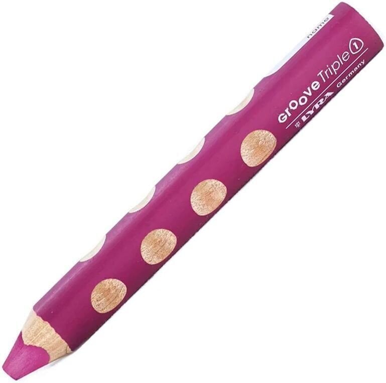 Creion colorat Lyra Groove TripleOne Ergonomic Triangular 3-In-1 Creion colorat Magenta 1 buc.