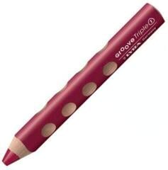 Crayon de couleur Lyra Groove TripleOne Ergonomic Triangular 3-In-1 Crayon de couleur Bordeaux 1 pc
