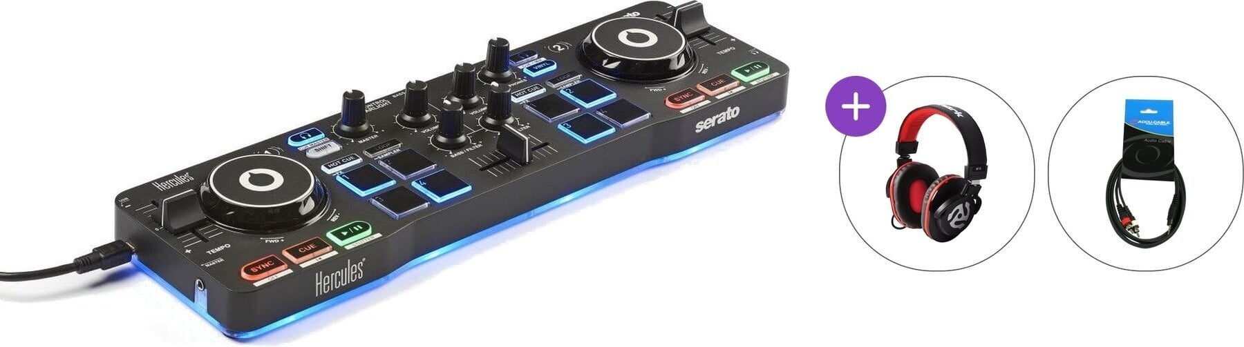 DJ kontroler Hercules DJ DJControl Starlight Basic SET DJ kontroler