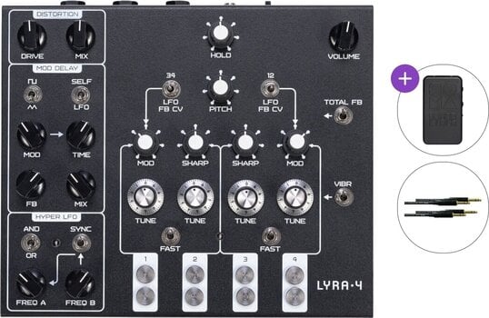 Synthétiseur SOMA LYRA-4 Basic SET Synthétiseur Black - 1
