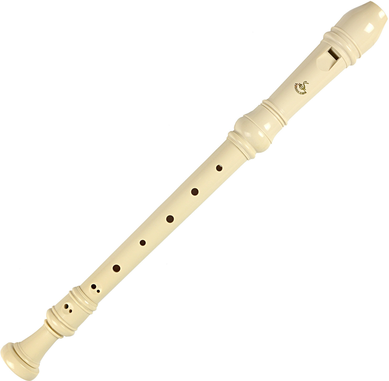 Flauta de bisel Yamakawa HY-208B(WH) Flauta de bisel F1-G3 Branco