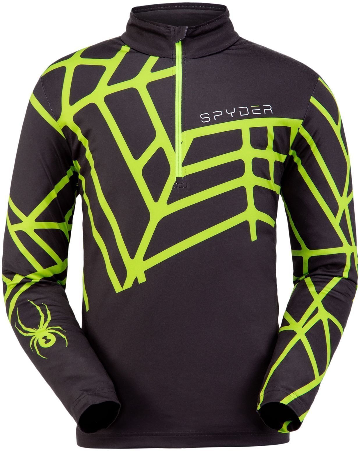 Camiseta de esquí / Sudadera con capucha Spyder Vital Black Mojito L Sudadera