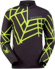 Spyder Vital Mens Ski Sweater Black Mojito L Spyder Vital Mens Ski Sweater Black Mojito L