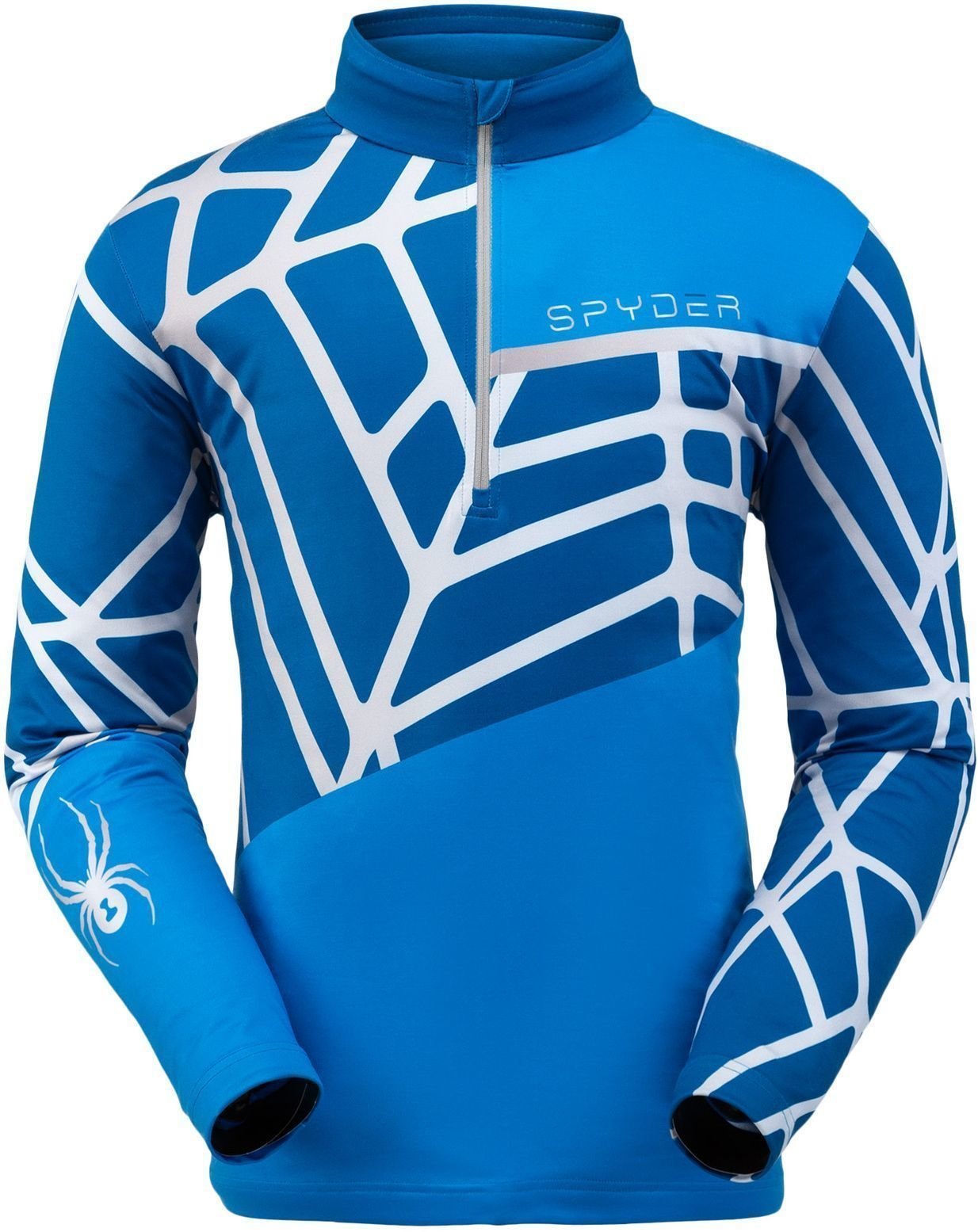 Ski T-shirt /hættetrøje Spyder Vital Lagoon XL Hættetrøje