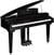 Piano grand à queue numérique Pianonova Gran Concierto Piano grand à queue numérique Black