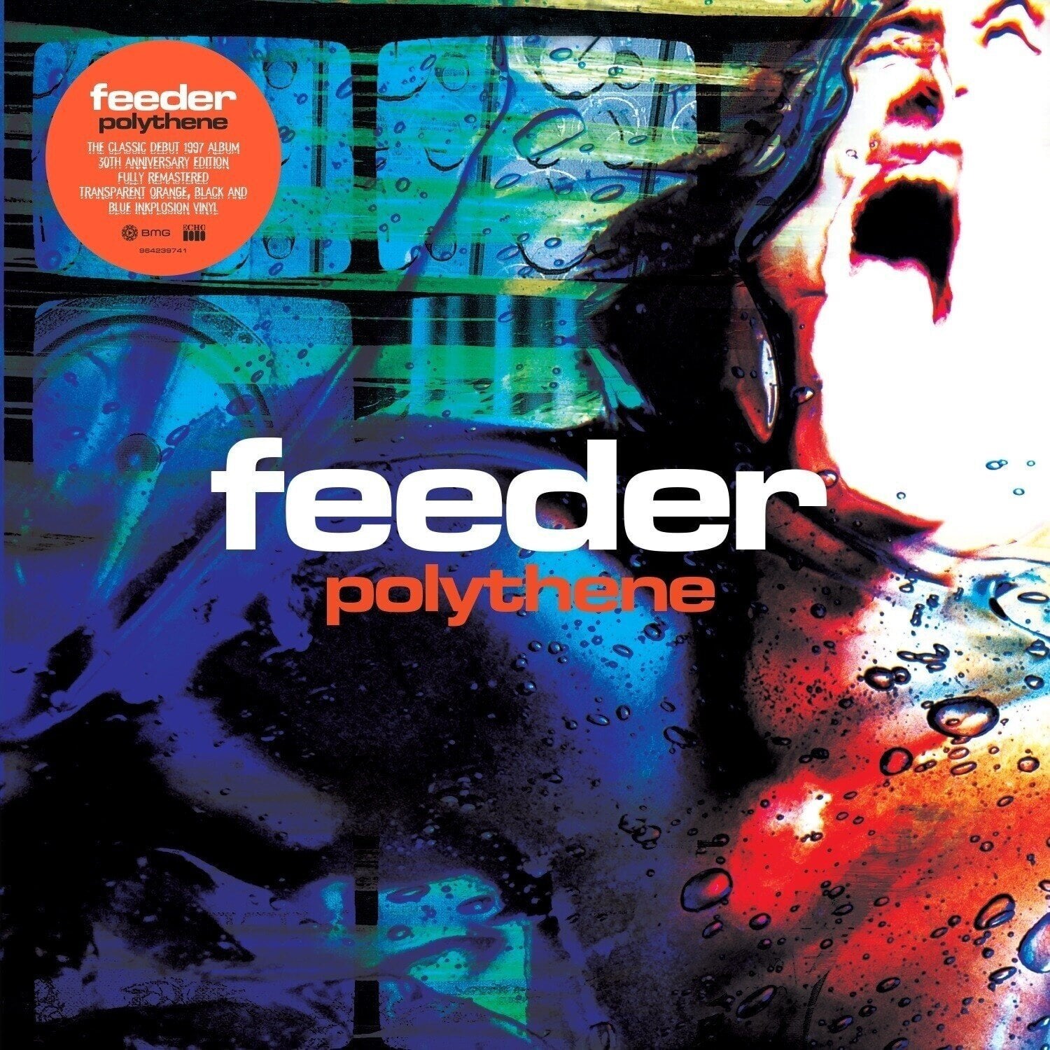 Disque vinyle Feeder - Polythene (2026 Remaster) (Orange/Blue/Black Coloured) (LP)