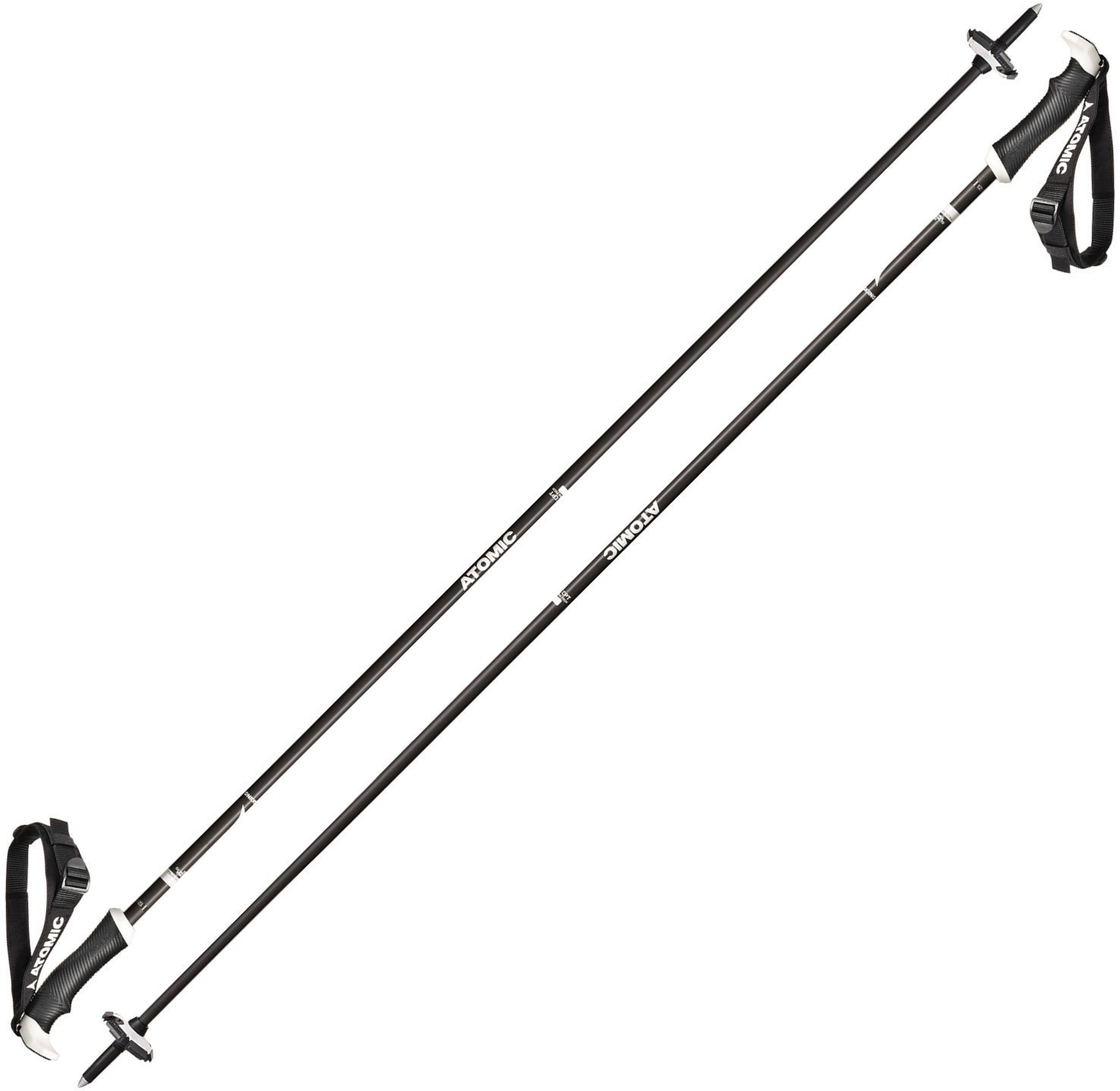 Bâtons de ski Atomic AMT Carbon SQS Noir-Blanc 125 cm Bâtons de ski