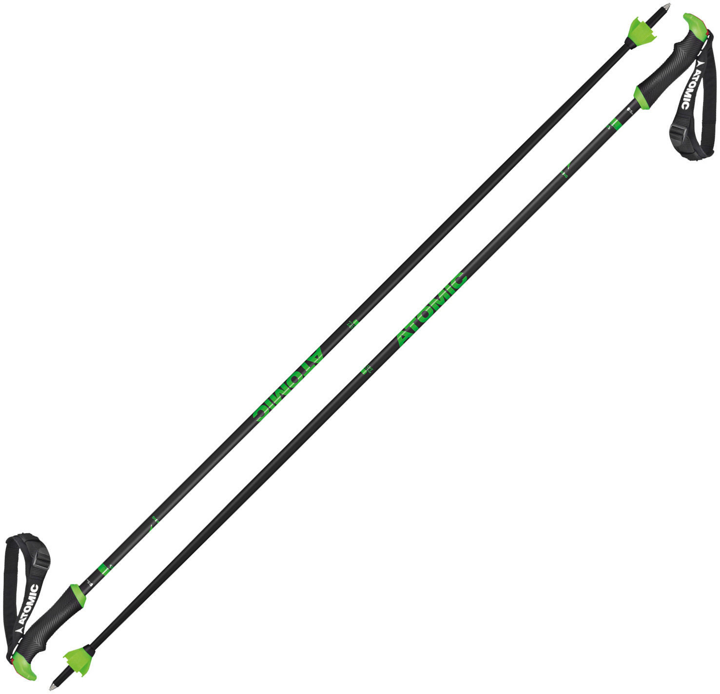 Bastões de esqui Atomic Redster X Carbon SQS Grey-Green 120 cm Bastões de esqui