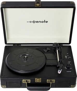 Draagbare platenspeler Renote RetroCase Black Draagbare platenspeler - 1