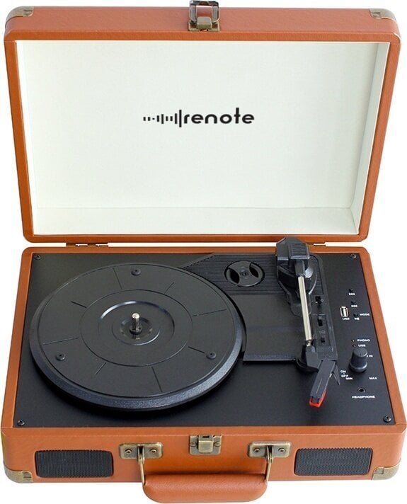 Tourne-disque portable Renote RetroCase Brown Tourne-disque portable