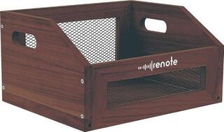 Vinyl Record Box Renote Retro Style Mesh Self-assembly Vinyl Records Trapezoidal Crate Vinyl Record Box Brown