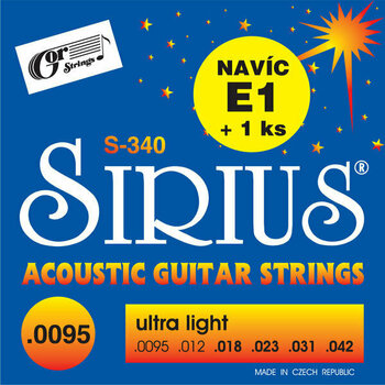Struny pro akustickou kytaru Gorstrings S-340 - 1