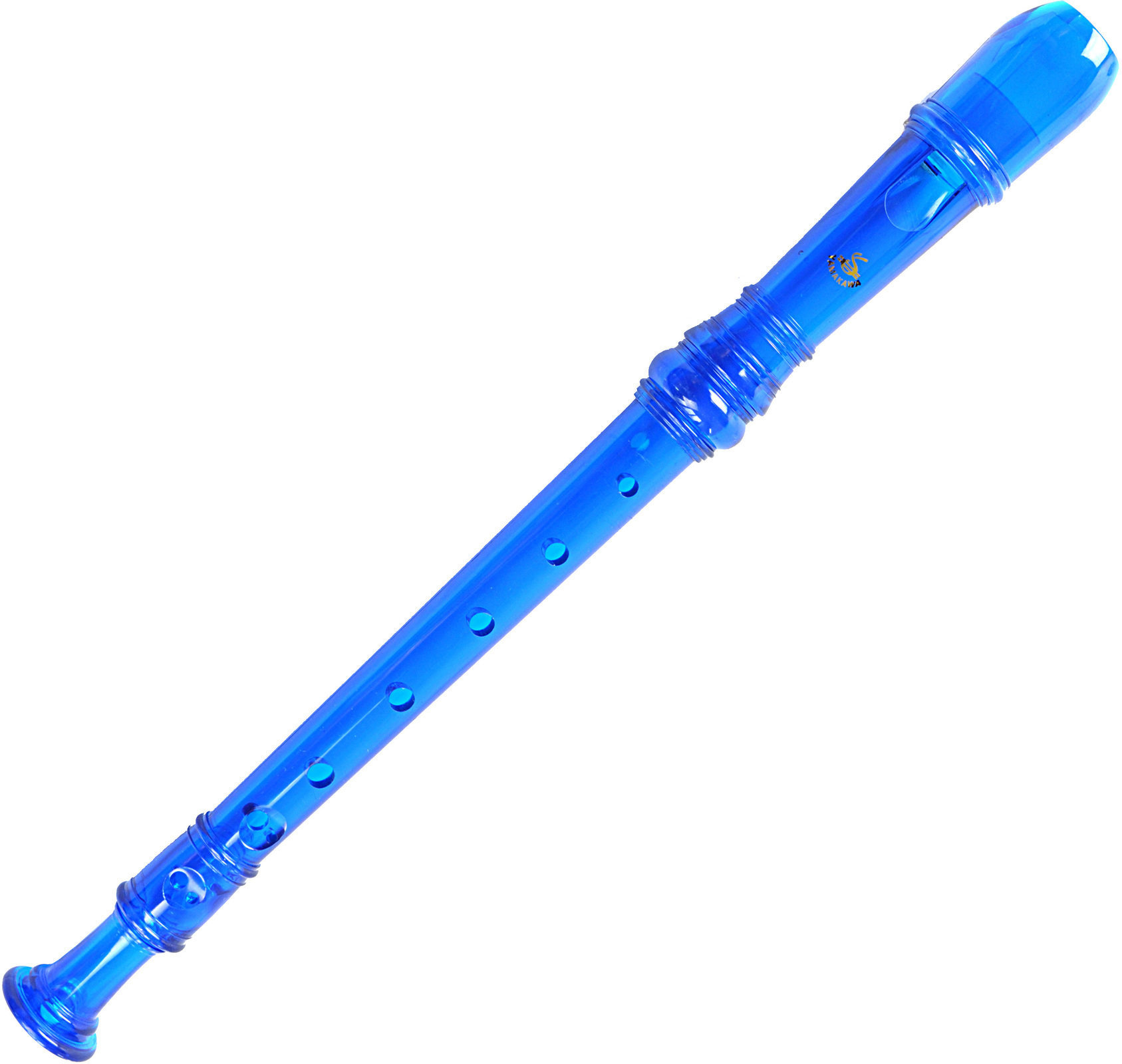 Sopránová zobcová flétna Yamakawa EH-741BM-BL Sopránová zobcová flétna C2-D4 Modrá-Transparentní