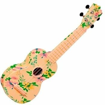 Soprano ukulele Pasadena WU-21F3-WH Soprano ukulele Floral - 1