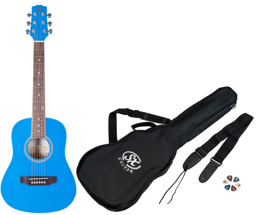 Acoustic Guitar SET SX SM1-12-BBU