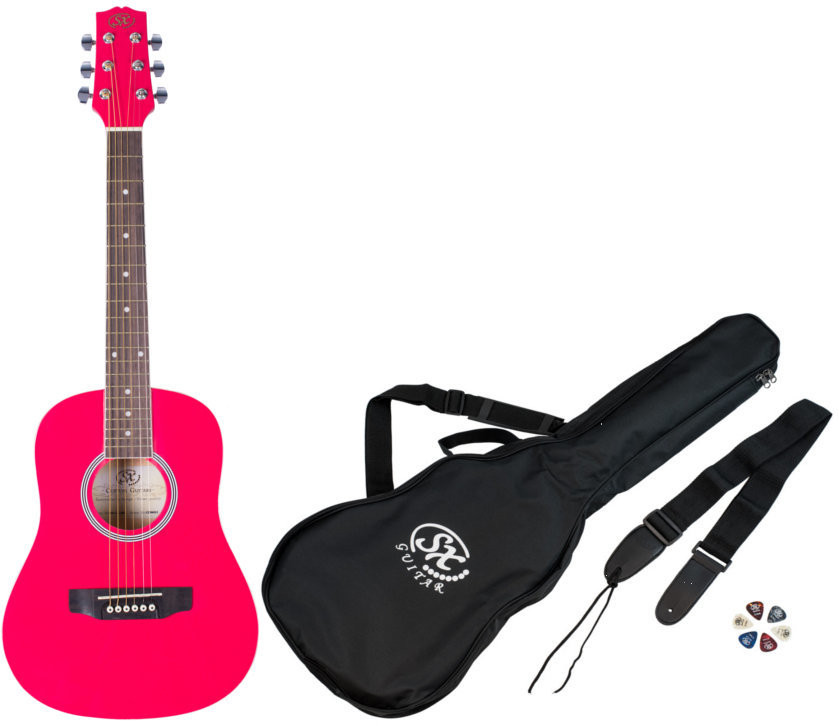 Kit guitare acoustique SX SM1-12-LRD