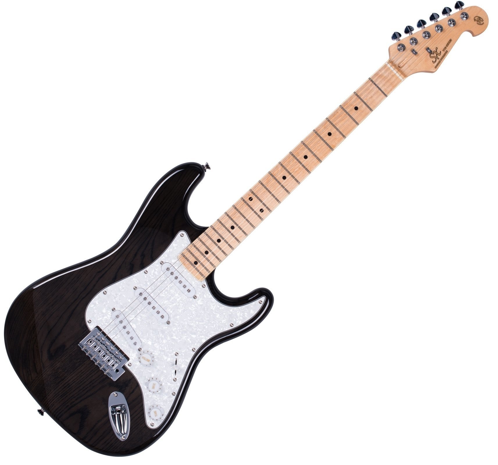 Električna gitara SX SST/ASH Transparent Black