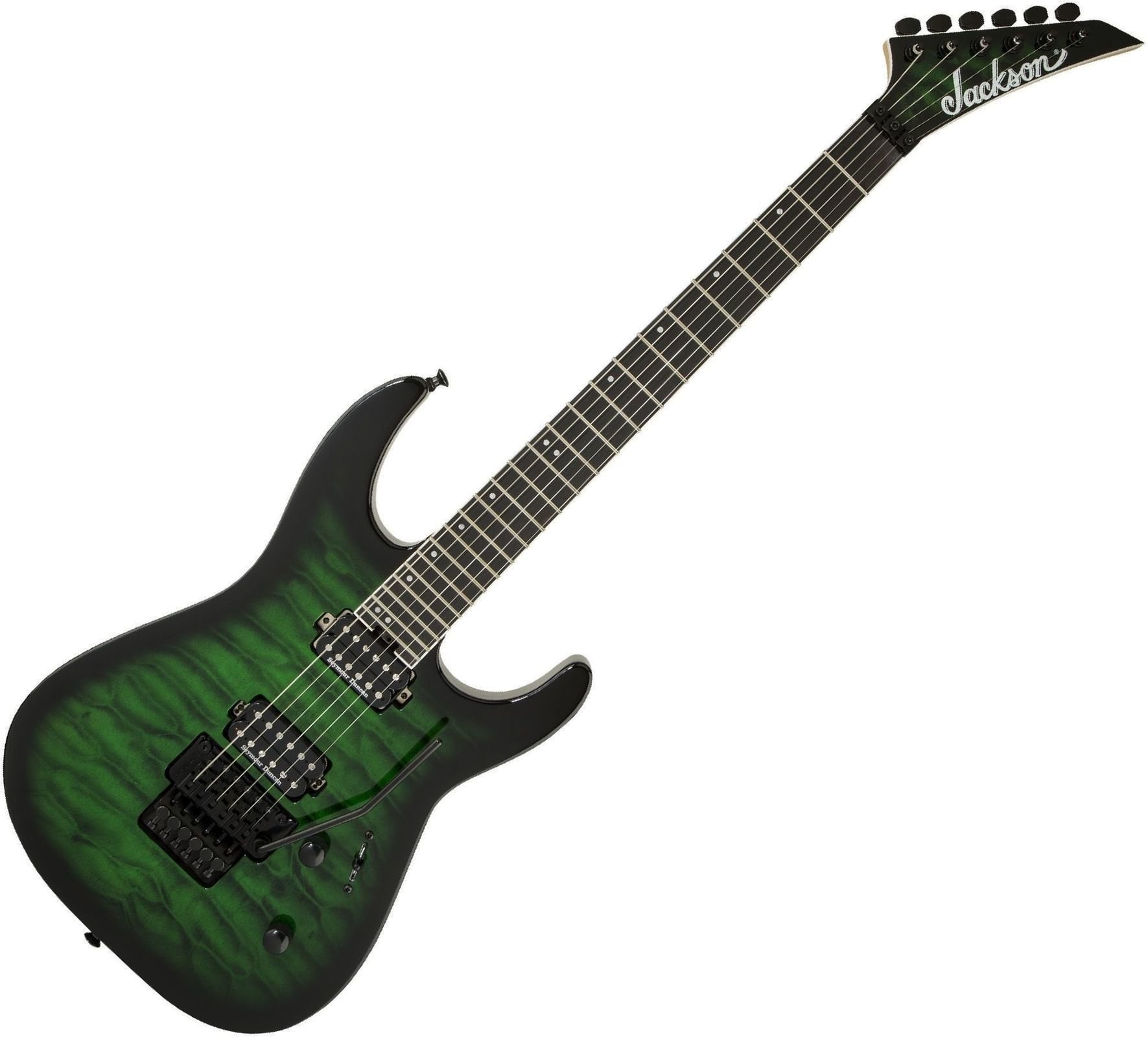Guitare électrique Jackson Pro Series Dinky DK2Q Transparent Green