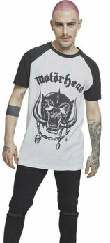 T-shirt Motörhead Everything Louder Raglan White-Black S T-shirt - 1