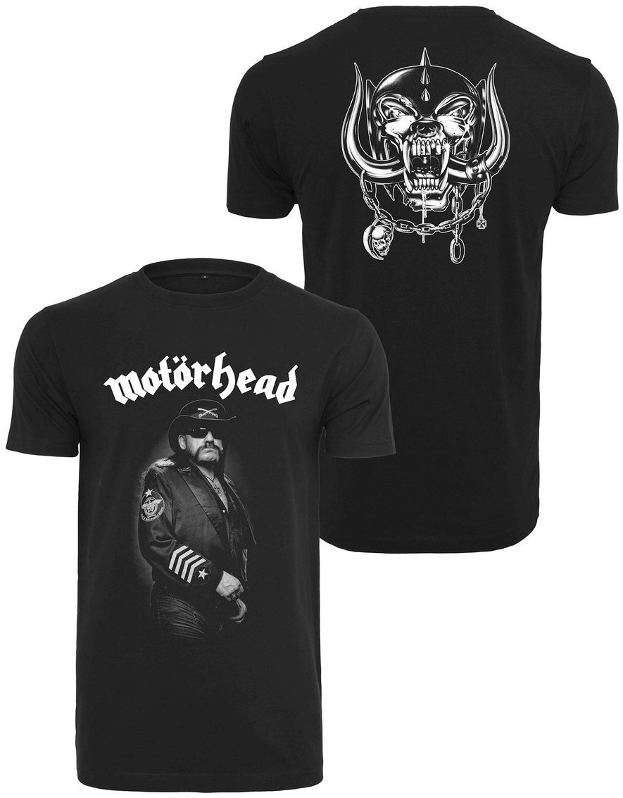 Camiseta de manga corta Motörhead Camiseta de manga corta Lemmy Warpig Negro M