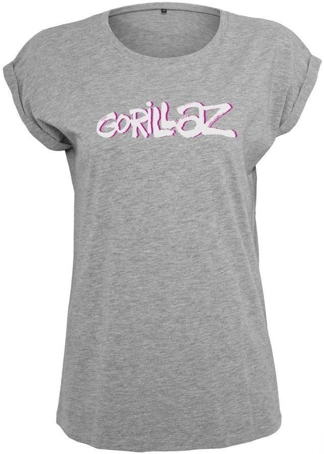 T-shirt Gorillaz Logo Heather Grey M T-shirt