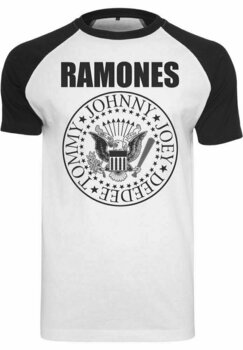 Tričko Ramones Circle Raglan Tee White/Black L - 1
