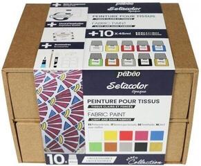 Textilfesték Pébéo Set Of Textile Paints Setacolor 10x45ml