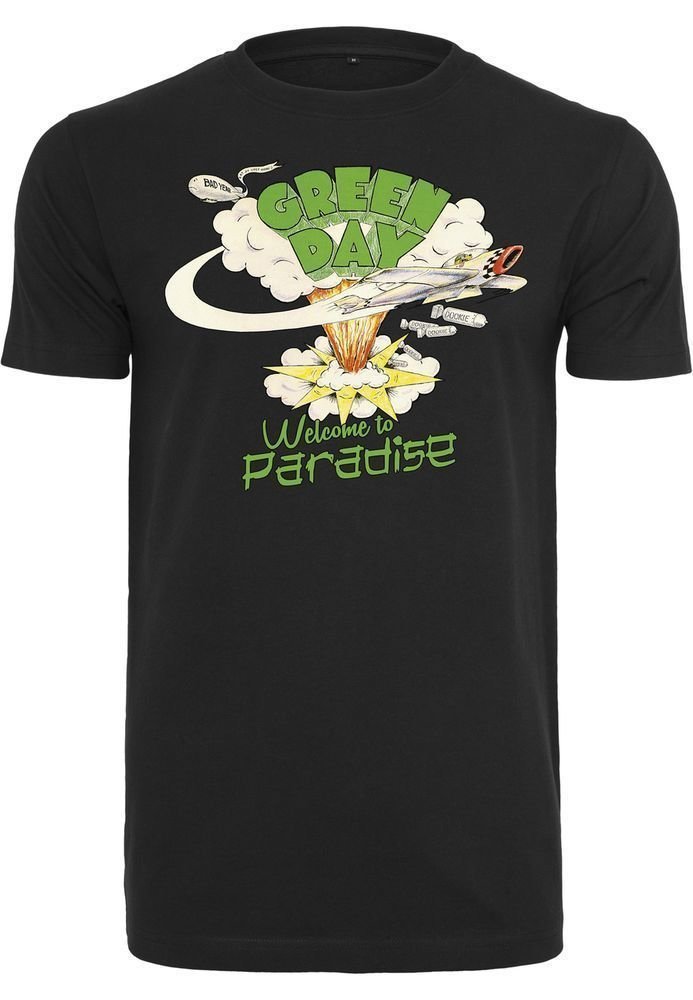 Shirt Green Day Shirt Paradise Heren Zwart XL