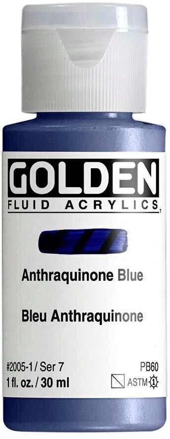 Akrylová barva Golden Artist Colors Fluid Akrylová barva Anthraquinone Blue 30 ml 1 ks
