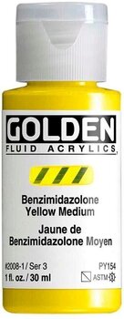 Peinture acrylique Golden Artist Colors Fluid Peinture acrylique Benzimidazolone Yellow Medium 30 ml 1 pc - 1