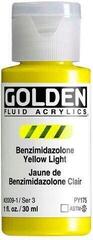 Peinture acrylique Golden Artist Colors Fluid Peinture acrylique Benzimidazolone Yellow Light 30 ml 1 pc