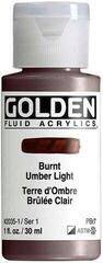 Peinture acrylique Golden Artist Colors Fluid Peinture acrylique Burnt Umber Light 30 ml 1 pc
