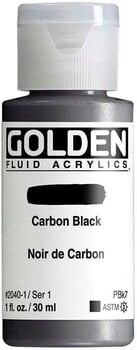 Peinture acrylique Golden Artist Colors Fluid Peinture acrylique Carbon Black 30 ml 1 pc - 1