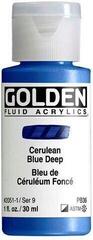 Akrylfärg Golden Artist Colors Fluid Akrylfärg Cerulean Blue Deep 30 ml 1 st